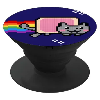 Nyan Pop-Tart Cat, Phone Holders Stand  Μαύρο Βάση Στήριξης Κινητού στο Χέρι