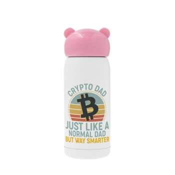 Crypto Dad, Pink stainless steel thermal flask, 320ml