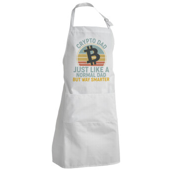 Crypto Dad, Adult Chef Apron (with sliders and 2 pockets)