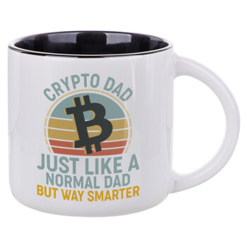 Crypto Dad, Κούπα κεραμική 400ml Λευκή/Μαύρη