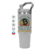 GREY color, 890ml (30oz) stainless Steel Tumbler with Handle