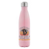 Μεταλλικό παγούρι θερμός Ροζ Ιριδίζον (Stainless steel), διπλού τοιχώματος, 500ml