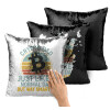 Μαξιλάρι καναπέ Μαγικό Μαύρο με πούλιες 40x40cm περιέχεται το γέμισμα