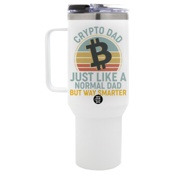 Crypto Dad, Mega Stainless steel Tumbler with lid, double wall 1,2L