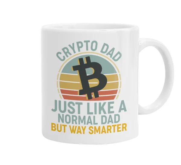 Crypto Dad — Ceramic coffee mug, 330ml