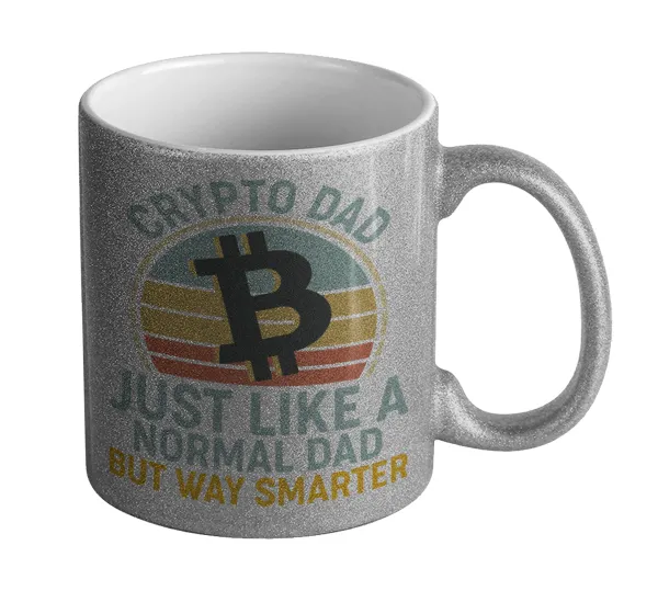Crypto Dad — Glitter Ασημένια