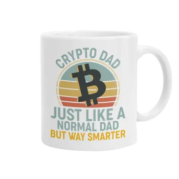 Crypto Dad, Ceramic coffee mug, 330ml