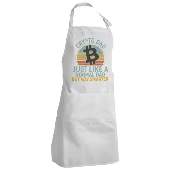 Crypto Dad, Adult Chef Apron (with sliders and 2 pockets)