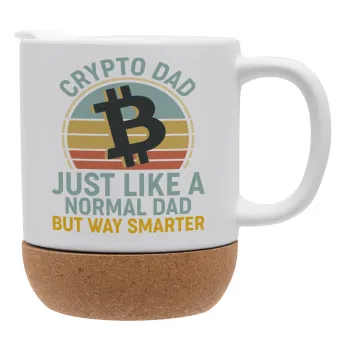 Crypto Dad, Κούπα, κεραμική με βάση φελού και καπάκι (ΜΑΤ), 330ml