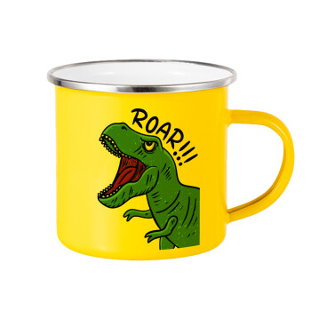 Dyno roar!!!, Yellow Enamel Metallic Cup 360ml