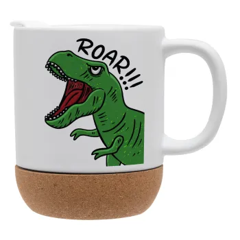 Dyno roar!!!, Ceramic coffee mug Cork (MAT), 330ml