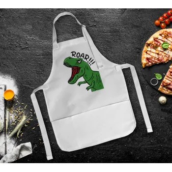 Dyno roar!!!, Ποδιά Σεφ Ολόσωμη Παιδική (με ρυθμιστικά και 2 τσέπες)