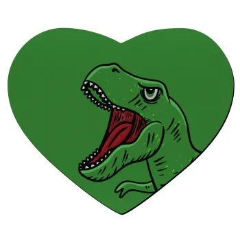 Dyno roar!!!, Mousepad καρδιά 23x20cm