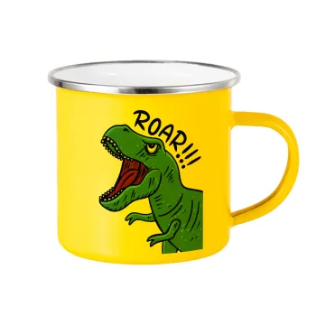 Dyno roar!!!, Yellow Enamel Metallic Cup 360ml