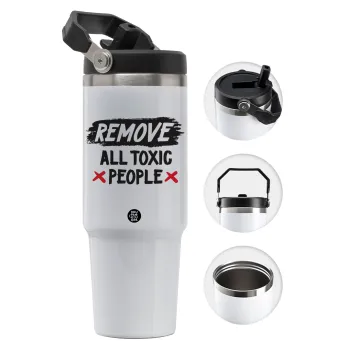 Remove all toxic people, Θερμός Ανοξείδωτο 30oz με χερούλι