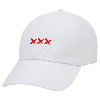 XXX, Καπέλο Ενηλίκων Baseball Λευκό 5-φύλλο (POLYESTER, ΕΝΗΛΙΚΩΝ, UNISEX, ONE SIZE)