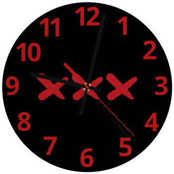 XXX, Ρολόι τοίχου γυάλινο (30cm)