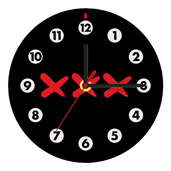 XXX, Wooden wall clock (20cm)