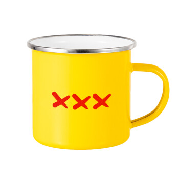 XXX, Κούπα Μεταλλική εμαγιέ Κίτρινη 360ml