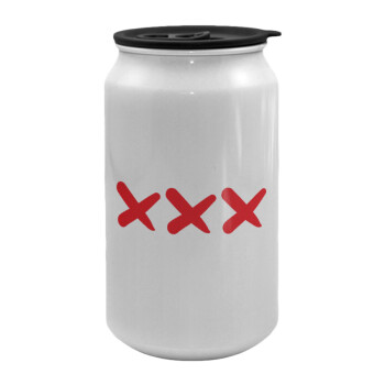 XXX, Κούπα ταξιδιού μεταλλική με καπάκι (tin-can) 500ml