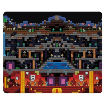Minecraft 2D map, Mousepad ορθογώνιο 23x19cm
