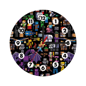 Minecraft Characters, Ρολόι τοίχου ξύλινο (20cm)