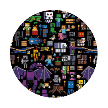 Minecraft Characters, Mousepad Στρογγυλό 20cm