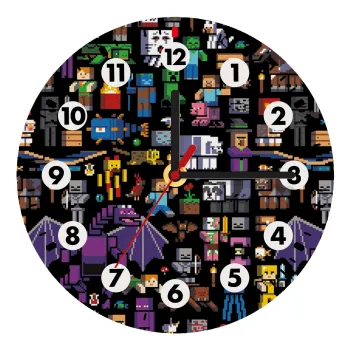Minecraft Characters, Ρολόι τοίχου ξύλινο (20cm)