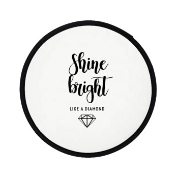 Bright, Shine like a Diamond, Βεντάλια υφασμάτινη αναδιπλούμενη με θήκη (20cm)