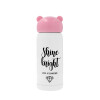 Pink stainless steel thermal flask, 320ml