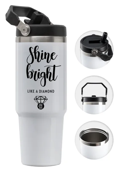 Bright — 30oz stainless Steel Tumbler with Handle