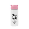 Pink stainless steel thermal flask, 320ml
