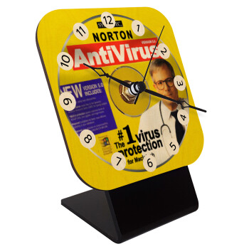 Norton antivirus, Επιτραπέζιο ρολόι σε φυσικό ξύλο (10cm)