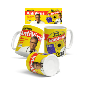 Norton antivirus, Ceramic coffee mug, 330ml (1pcs)