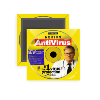 Norton antivirus, Μαγνητάκι ψυγείου τετράγωνο διάστασης 5x5cm