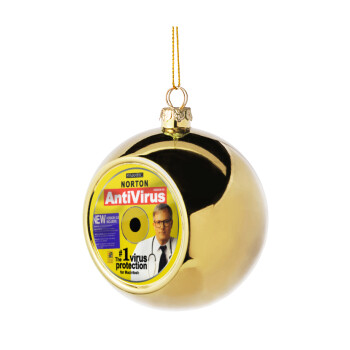 Norton antivirus, Χριστουγεννιάτικη μπάλα δένδρου Χρυσή 8cm