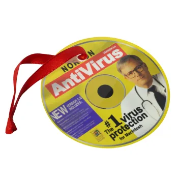 Norton antivirus, Christmas ornament glass 9cm