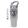 GREY color, 890ml (30oz) stainless Steel Tumbler with Handle