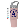 Pink color, 890ml (30oz) stainless Steel Tumbler with Handle