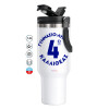 Mega Stainless steel Tumbler with lid, double wall 1,2L