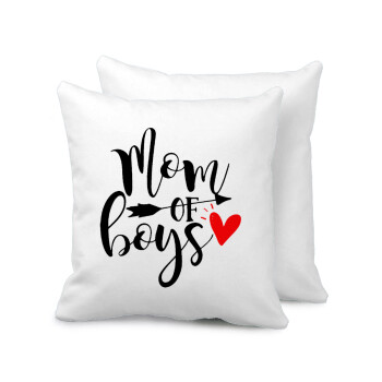 Mom of boys, Sofa cushion 40x40cm includes filling