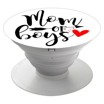 Mom of boys, Phone Holders Stand  Λευκό Βάση Στήριξης Κινητού στο Χέρι