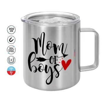 Mom of boys, Mug Stainless steel double wall 300ml