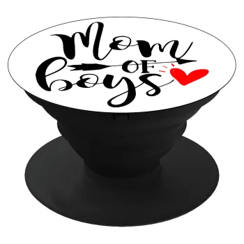 Mom of boys, Phone Holders Stand  Μαύρο Βάση Στήριξης Κινητού στο Χέρι