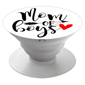 Mom of boys, Phone Holders Stand  Λευκό Βάση Στήριξης Κινητού στο Χέρι