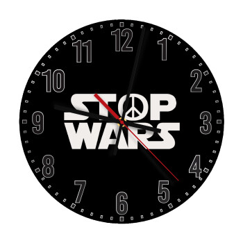 STOP WARS, Ρολόι τοίχου ξύλινο (30cm)