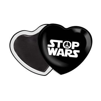 STOP WARS, Μαγνητάκι καρδιά (57x52mm)