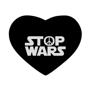 STOP WARS, Mousepad heart 23x20cm