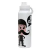 1L Stainless Steel Thermal Bottle with Phone Holder & Double Wall Insulation
