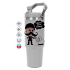 GREY color, 890ml (30oz) stainless Steel Tumbler with Handle